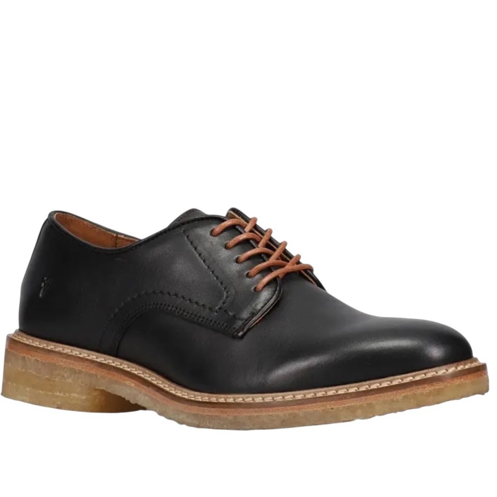 Frye Black Leather Carter Lace Up Derby Shoes size 9